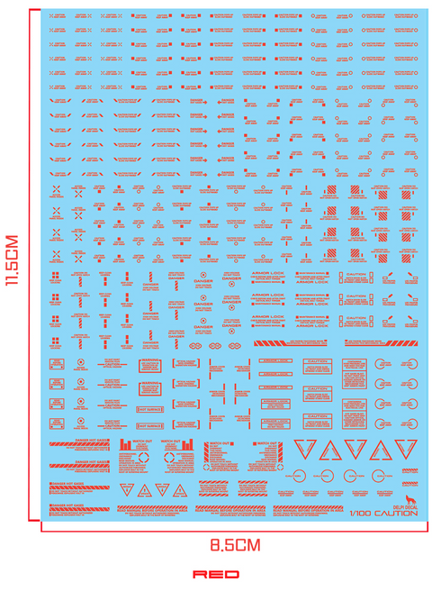 Delpi Water Decal (ดิแคลน้ำ) 1/100 Mechanical Caution