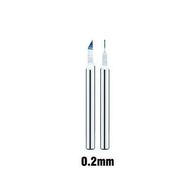 Tungsten Steel Push Broach By DSPIAE ใบมีดเดินลายเบอร์ 0.1mm - 0.8mm Dspiae