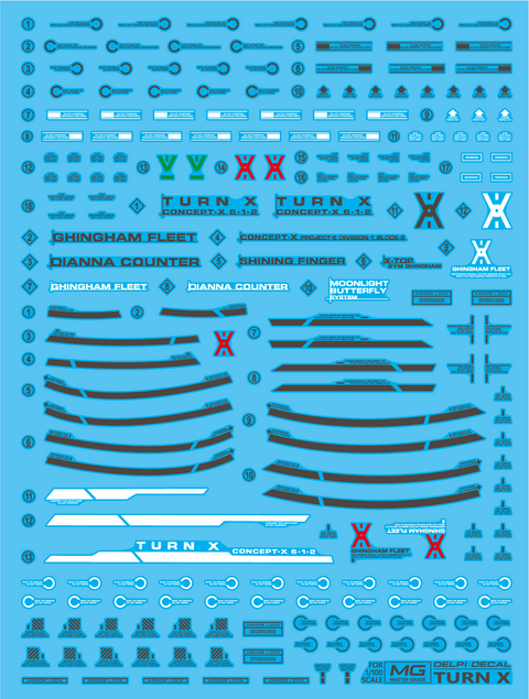 Delpi Water Decal (ดิแคลน้ำ) MG Turn X