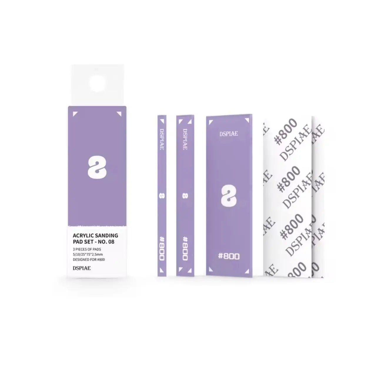 ACRYLIC SANDING PAD By DSPIAE แท่งอะคริลิค สำหรับกระดาษทราย Dspiae
