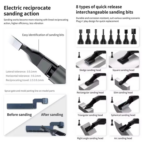 (New) "Illusive Shadow" Reciprocating Sander By DSPIAE ตะไบไฟฟ้าไร้สาย รุ่นโปร Dspiae