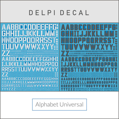 Delpi Water Decal (ดิแคลน้ำ) Alphabet Universal Delpi Decal