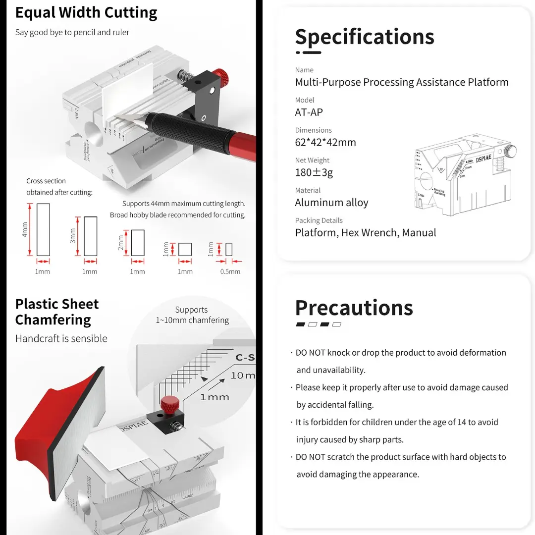 (New) Multi-Purpose Processing Assistance Platform By DSPIAE แท่นช่วยตัด-เจาะโมเดลอเนกประสงค์ Dspiae