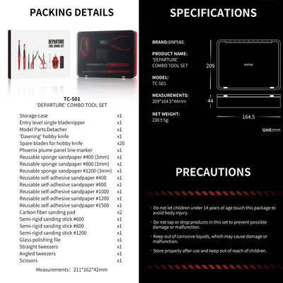 Departure Tool Combo Set By DSPIAE ชุดเซ็ตเริ่มต้นสำหรับต่อกันพลา Dspiae