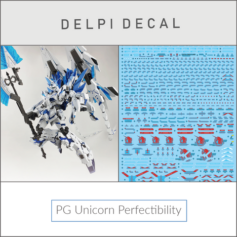 Delpi Water Decal (ดิแคลน้ำ) PG Unicorn Perfectibility Gundam