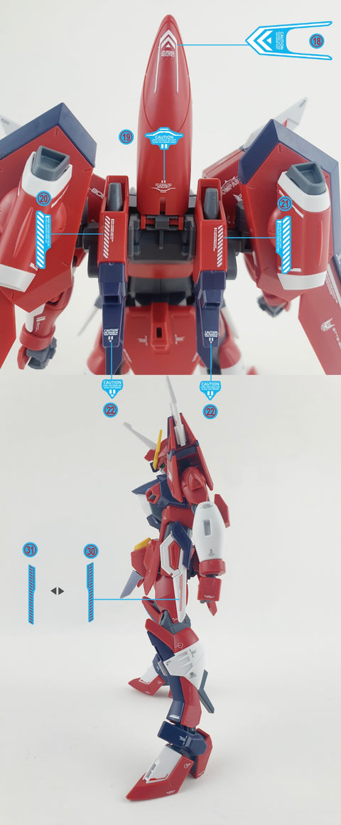 Delpi Water Decal (ดิแคลน้ำ) HG Immortal Justice Gundam