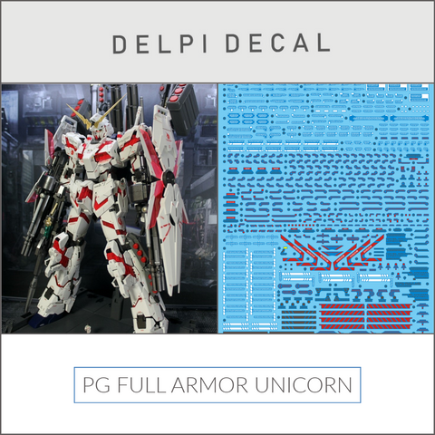 Delpi Decal (ดีคอลน้ำ) PG FULL ARMOR UNICORN Delpi Decal