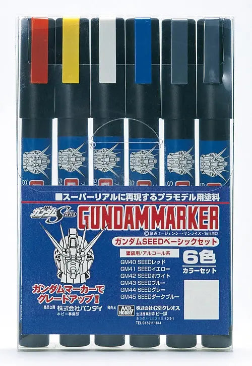GUNDAM MARKER SET By MR.HOBBY ปากกามาร์กเกอร์ แบบชุดรวม MR.HOBBY