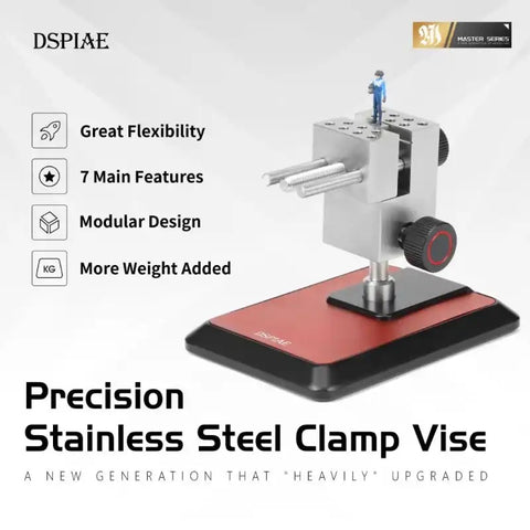 Precisionstainlesssteel Clamp Vise By DSPIAE ปากกาจับชิ้นงานตั้งโต๊ะ