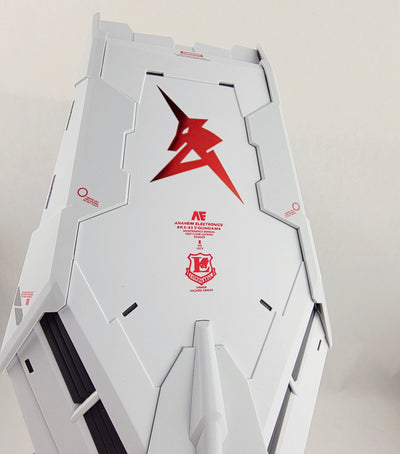 Delpi Decal (สติกเกอร์โลหะ) PG UNLEASHED RX-93 V SYMBOL RED Delpi Decal