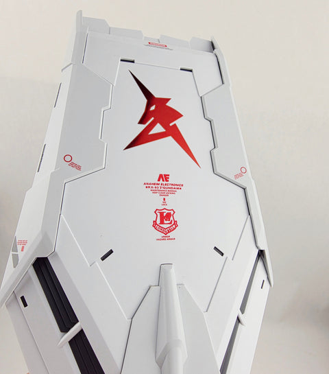 Delpi Decal (สติกเกอร์โลหะ) PG UNLEASHED RX-93 V SYMBOL RED Delpi Decal