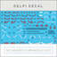 Delpi Decal (ดีคอลน้ำ) MG SANDROCK ARMADILLO UNIT Delpi Decal