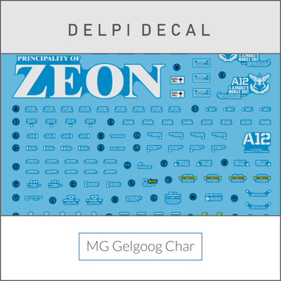 Delpi Water Decal (ดิแคลน้ำ) MG Gelgoog Char Delpi Decal