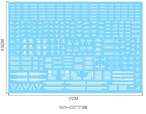 Delpi Water Decal (ดิแคลน้ำ) 1/60 Mechanical Caution