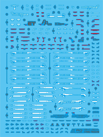 Delpi Water Decal (ดิแคลน้ำ) RG Strike Freedom Gundam Delpi Decal