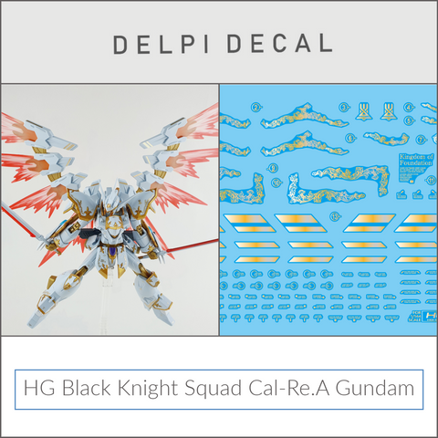 Delpi Water Decal (ดิแคลน้ำ) HG Black Knight Squad Cal-Re.A Gundam