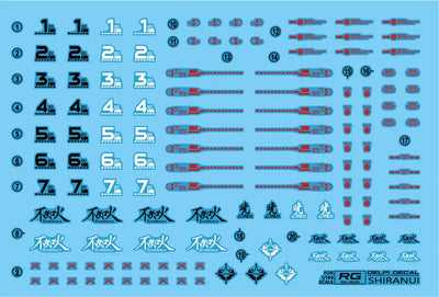 Delpi Decal (ดีคอลน้ำ) RG Shiranui Delpi Decal