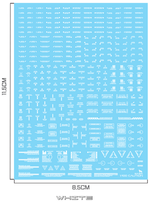 Delpi Water Decal (ดิแคลน้ำ) 1/100 Mechanical Caution