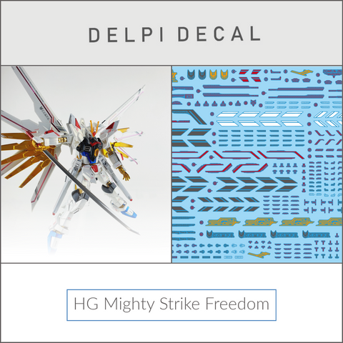 Delpi Water Decal (ดิแคลน้ำ) HG Mighty Strike Freedom Gundam