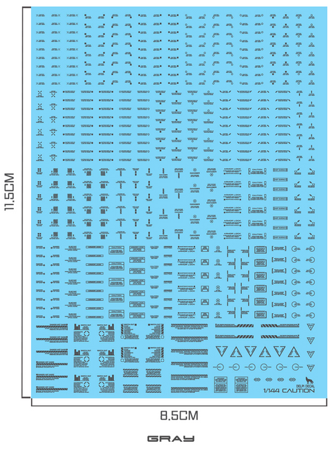 Delpi Water Decal (ดิแคลน้ำ) 1/144 Mechanical Caution