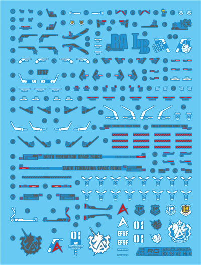 Delpi Water Decal (ดิแคลน้ำ) RG RX-93-2 Hi-V Gundam Delpi Decal