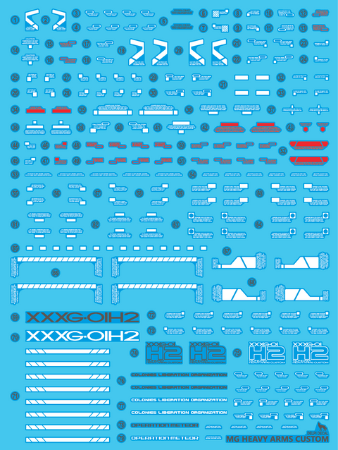 Delpi Water Decal (ดิแคลน้ำ) MG Heavyarms Custom