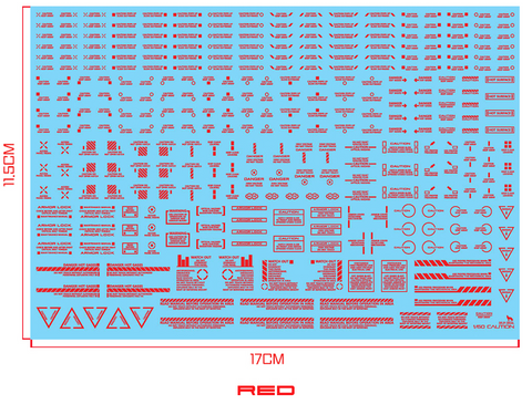 Delpi Water Decal (ดิแคลน้ำ) 1/60 Mechanical Caution