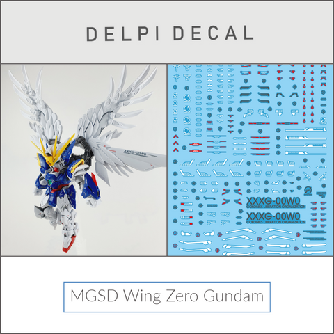 Delpi Water Decal (ดิแคลน้ำ) MGSD Wing Zero Gundam