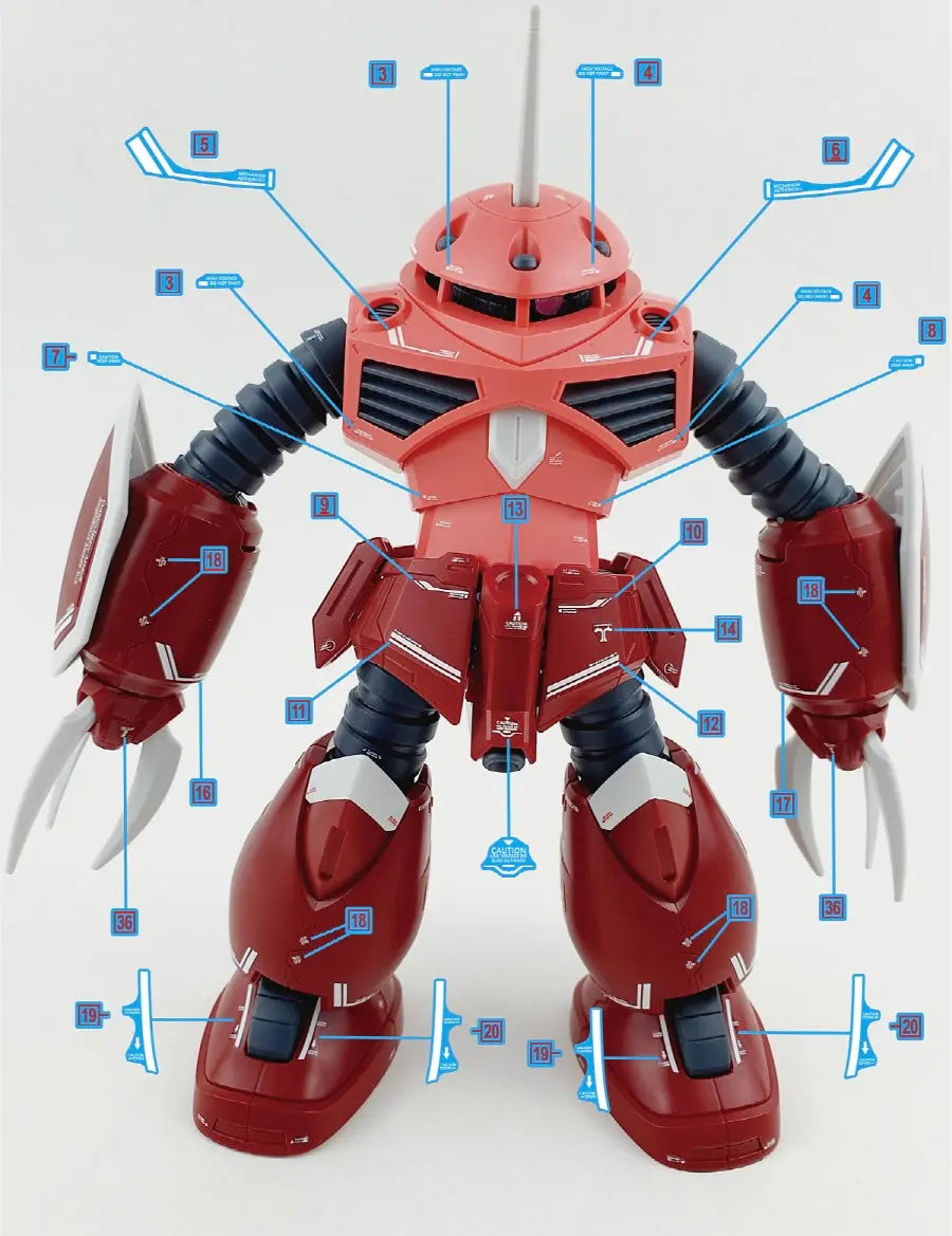 Delpi Decal (ดีคอลน้ำ) HG Seed Z’Gok Delpi Decal