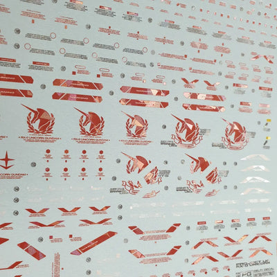 Delpi Water Decal (ดิแคลน้ำ) PG Unicorn Perfectibility Gundam Delpi Decal