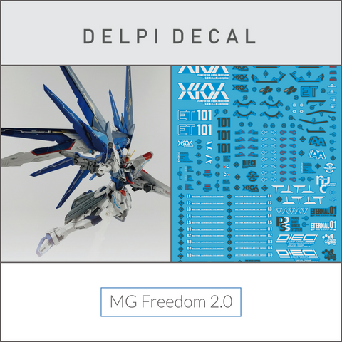 Delpi Water Decal (ดิแคลน้ำ) MG Freedom 2.0 Gundam