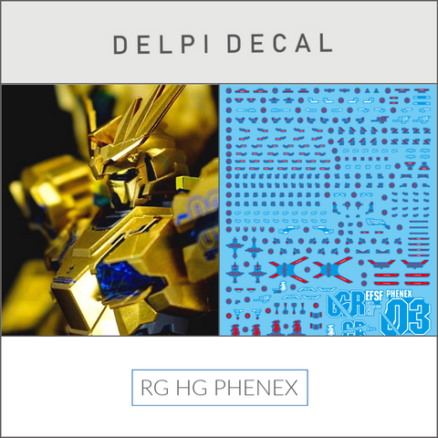 Delpi Decal (ดีคอลน้ำ) RG/HG Phenex Delpi Decal