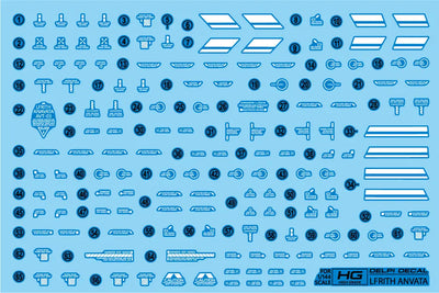 Delpi Decal (ดีคอลน้ำ) HG LFRITH ANVATA Delpi Decal