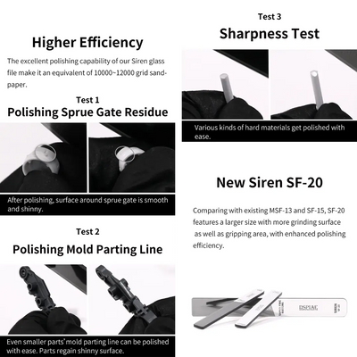 Siren-glass Mirror Polishing File By DSPIAE ตะไบขัด Dspiae
