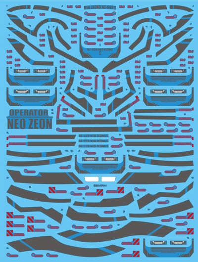 Delpi Water Decal (ดิแคลน้ำ) HG NEO ZEONG Narrative Delpi Decal