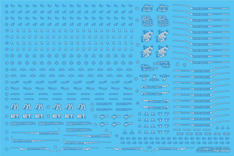 Delpi Water Decal (ดิแคลน้ำ) MGEX Strike Freedom Gundam