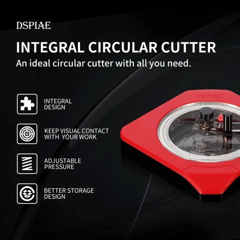 Integral Circular Cutter By DSPIAE เครื่องตัดเทปบังพ่นแบบวงกลม รุ่นพลาสติก