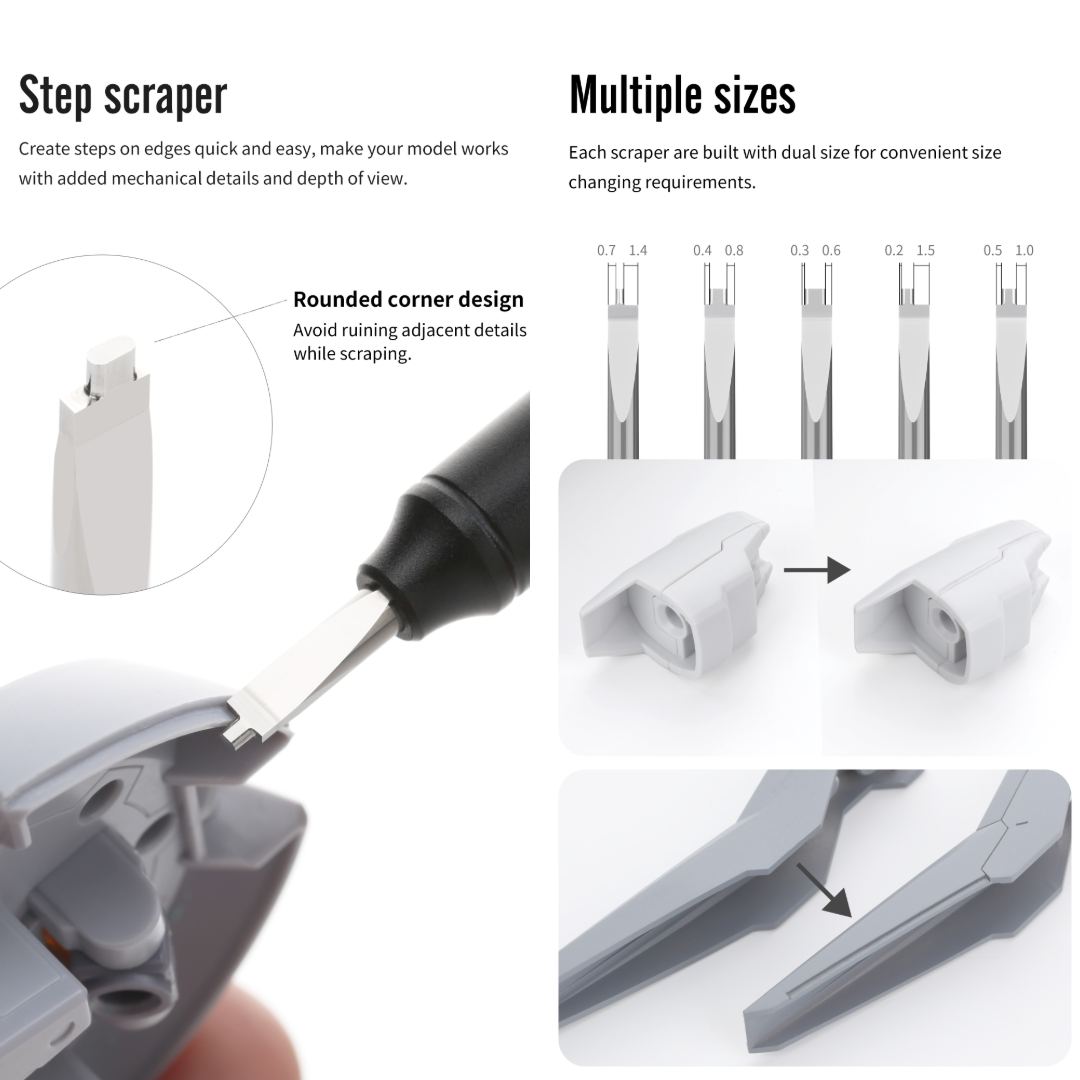 (New) DSPIAE ปากกา-มีดเดินลาย Straight Edge Broach & Step Scraper Dspiae
