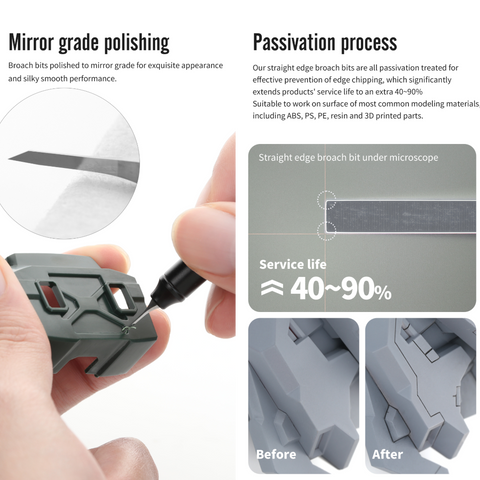 (New) DSPIAE ปากกา-มีดเดินลาย Straight Edge Broach & Step Scraper Dspiae