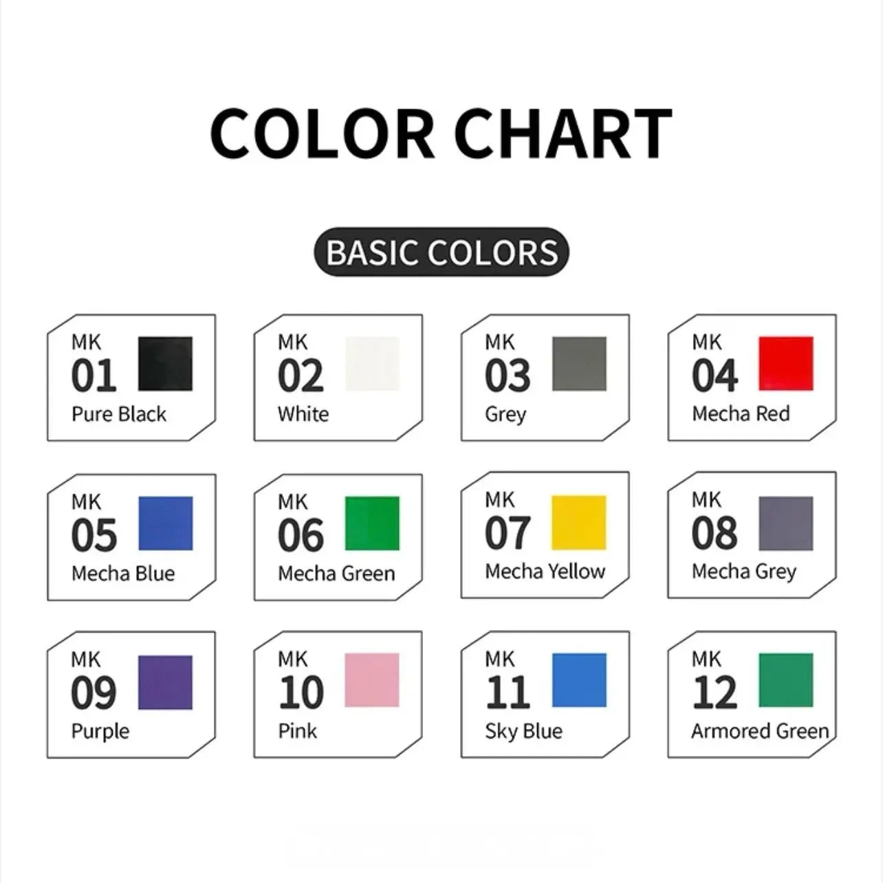 Soft Tip Acrylic Marker By DSPIAE ปากกาสี (Basic Colors) Dspiae