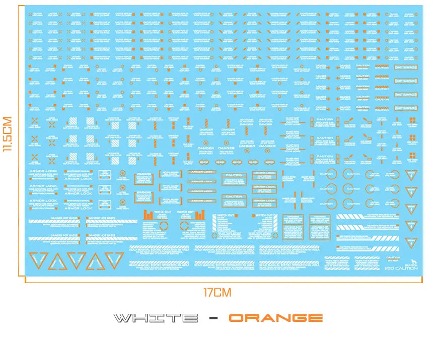 Delpi Water Decal (ดิแคลน้ำ) 1/60 Mechanical Caution Delpi Decal