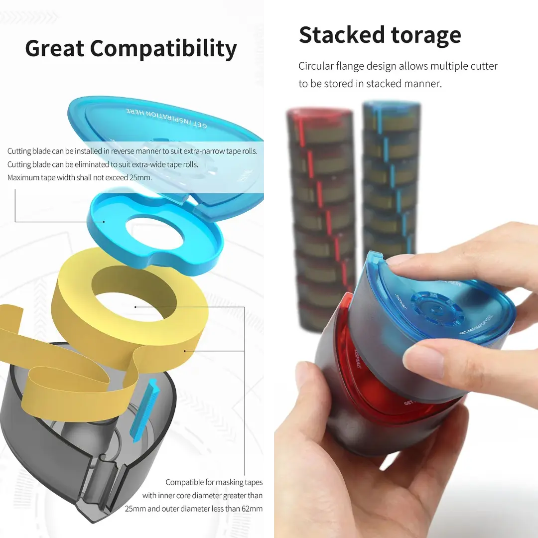 Masking Tape Cutter By DSPIAE ตลับตัดเทปบังพ่น Dspiae