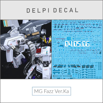 Delpi Water Decal (ดิแคลน้ำ) MG FAZZ Ver.Ka Gundam Delpi Decal