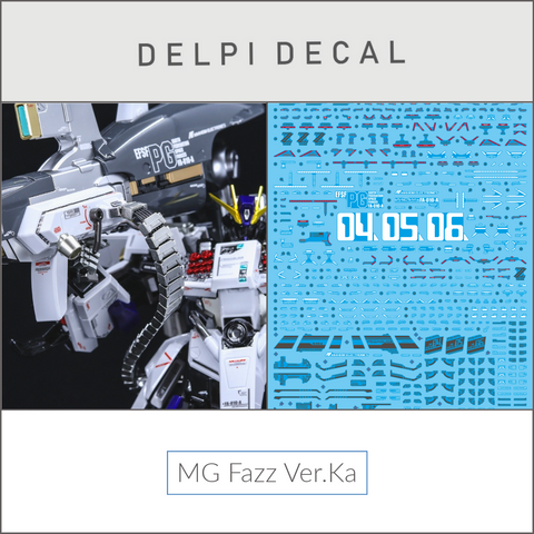 Delpi Water Decal (ดิแคลน้ำ) MG FAZZ Ver.Ka Gundam