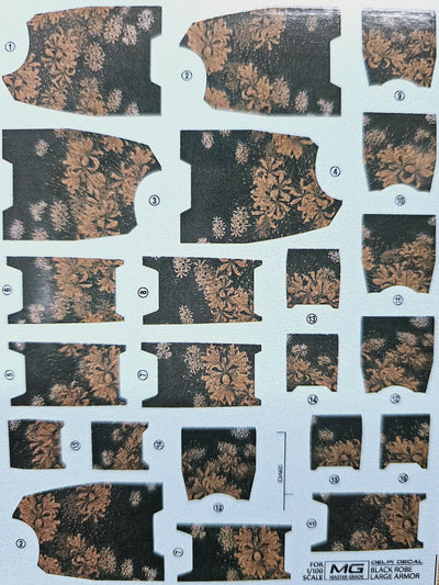 Delpi Decal (ดีคอลน้ำ) MG SHIN MUSHA BLACK ROBE LARGE ARMOR Delpi Decal