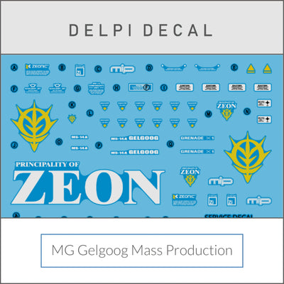 Delpi Water Decal (ดิแคลน้ำ) MG Gelgoog Mass Production Delpi Decal