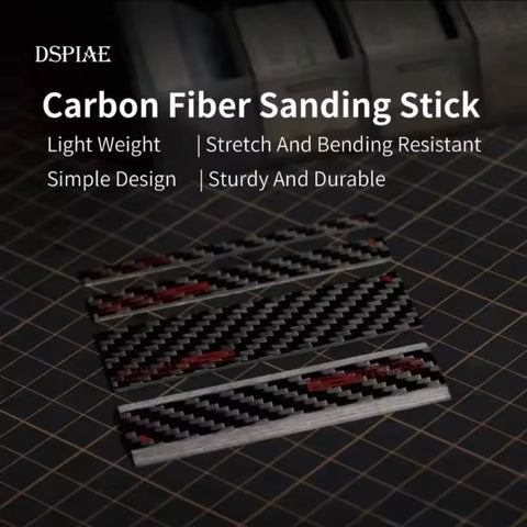 Carbon Fiber Sanding Stick By DSPIAE แท่งคาร์บอนไฟเบอร์ สำหรับกระดาษทราย