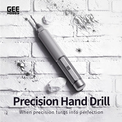 GEEHOBBY ชุดสว่านมืออลูมิเนียม พร้อมดอกสว่าน 1.0-1.4 สำหรับกันพลา/โมเดล Precision Hand Drill GEEHOBBY