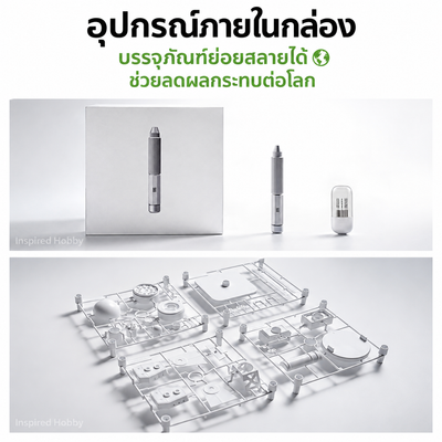 GEEHOBBY ชุดสว่านมืออลูมิเนียม พร้อมดอกสว่าน 1.0-1.4 สำหรับกันพลา/โมเดล Precision Hand Drill GEEHOBBY
