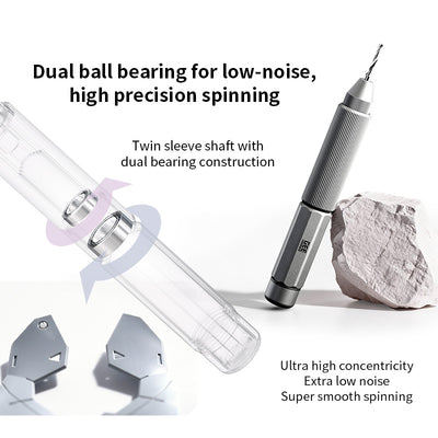 GEEHOBBY ชุดสว่านมืออลูมิเนียม พร้อมดอกสว่าน 1.0-1.4 สำหรับกันพลา/โมเดล Precision Hand Drill GEEHOBBY